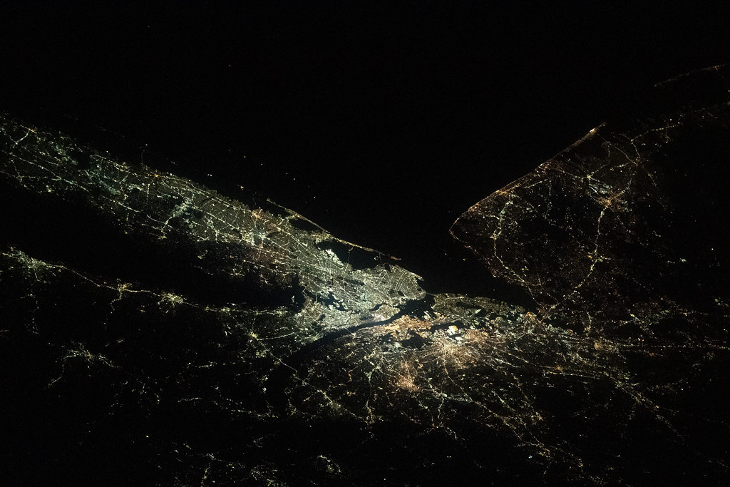 New York City and its suburbs by NASA Johnson