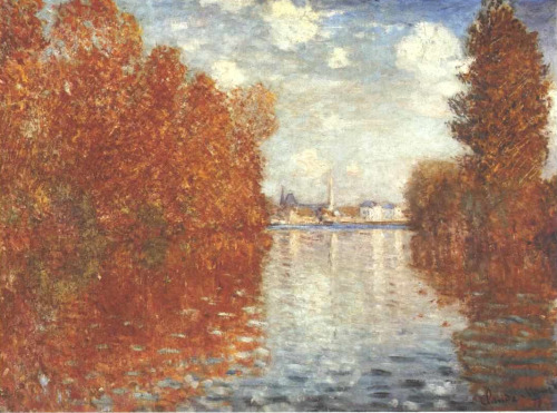 Painting of the Day | 06.11.2016Autumn Effect at Argenteuil by Claude Monet (1873)