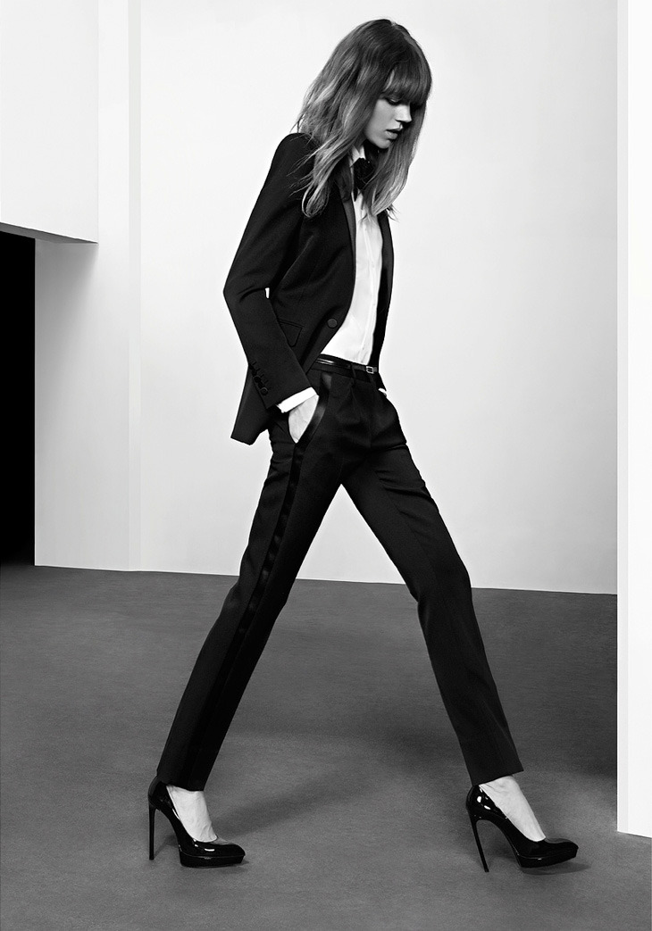 stormtrooperfashion:  Freja Beha Erichsen by Hedi Slimane for Saint Laurent Paris