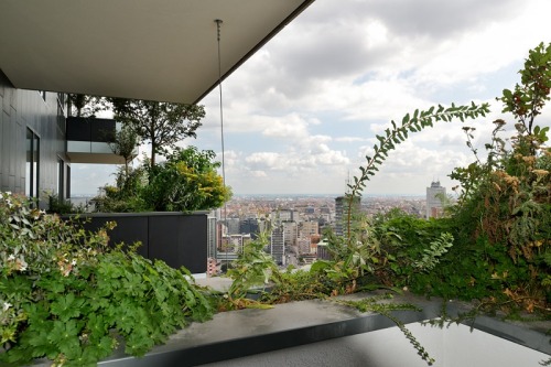 digitalramen:  Stefano Boeri’s Bosco Verticale towers in Milan prove that living in the city doesn’t mean you have to give up the lush, green beauty of the earth.