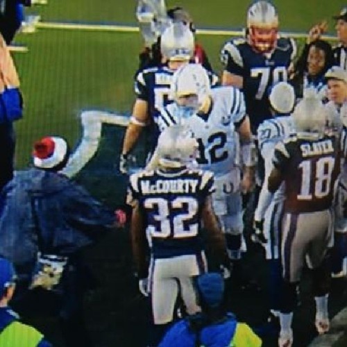 samlovesitt:  Andrew Luck shaking my hand. Ew. I would amputate my hand but it also got to shake McCourty, Slater, Ninkovich and Mankins hands, so I guess I’ll keep it. #patriots #patriotsnation  #newenglandpatriots