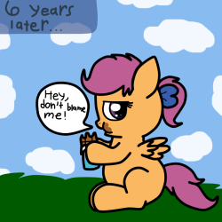 life-of-scootaloo:  kilalabunnies:  Scoots: