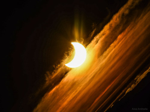 Partial Solar Eclipse over Argentina (NASA Astronomy Picture of the Day of May 2 of 2022) 
