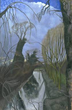 Peira:  John Nash:  The Moat, Grange Farm, Kimble (Exhibited 1922) Via Tate 