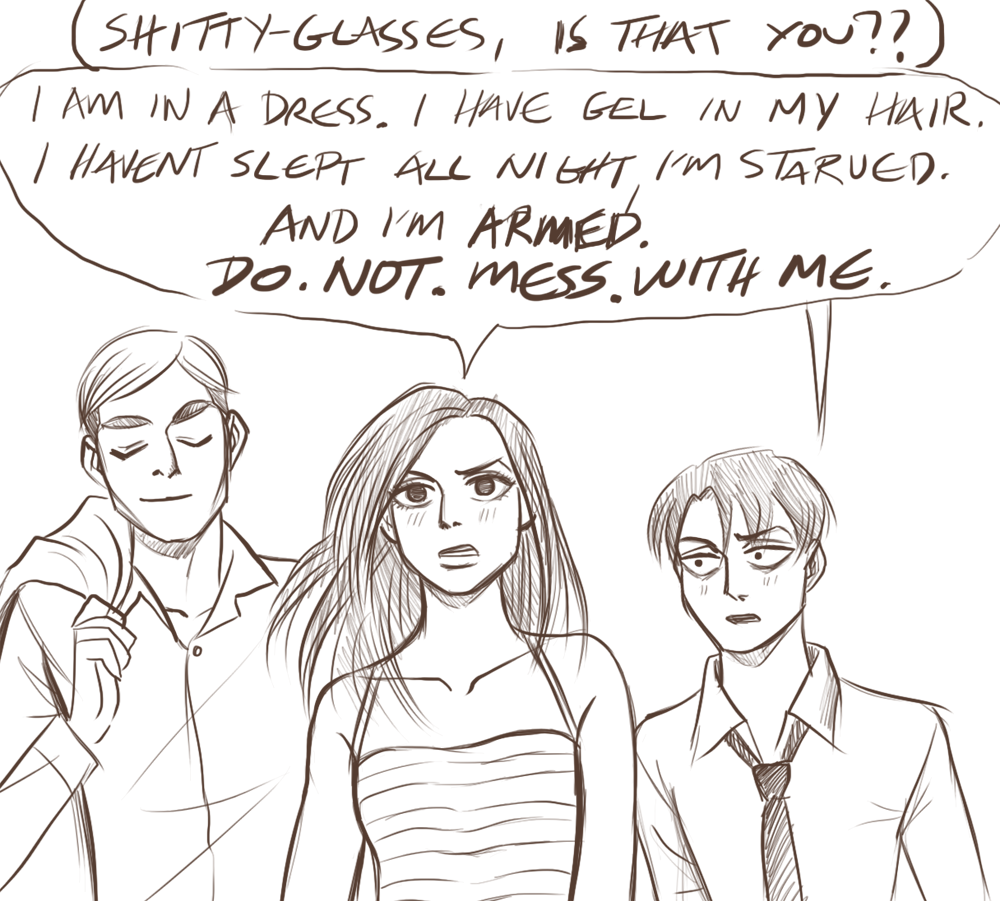 drinkyourfuckingmilk:  SORRY THIS WAS RUSHED but hell yeah what an awesome AU THANK