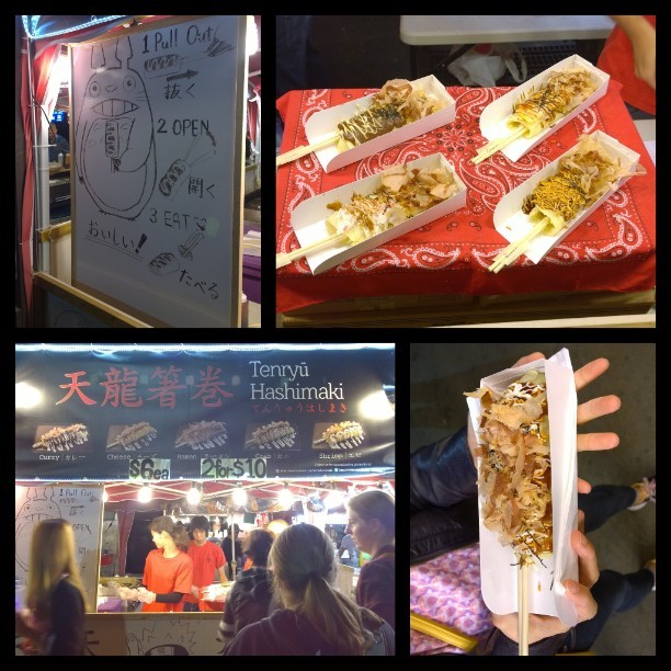 Back at #Richmond #nightmarket. #savory #crepes on a #chopstick