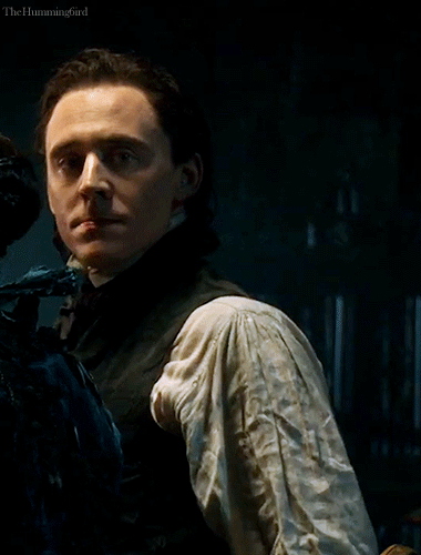 Listening Tom on the set of Crimson Peak (2015)