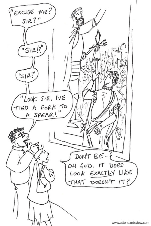  How to comment on art and upset your child with how on point you are… New cartoon at http://