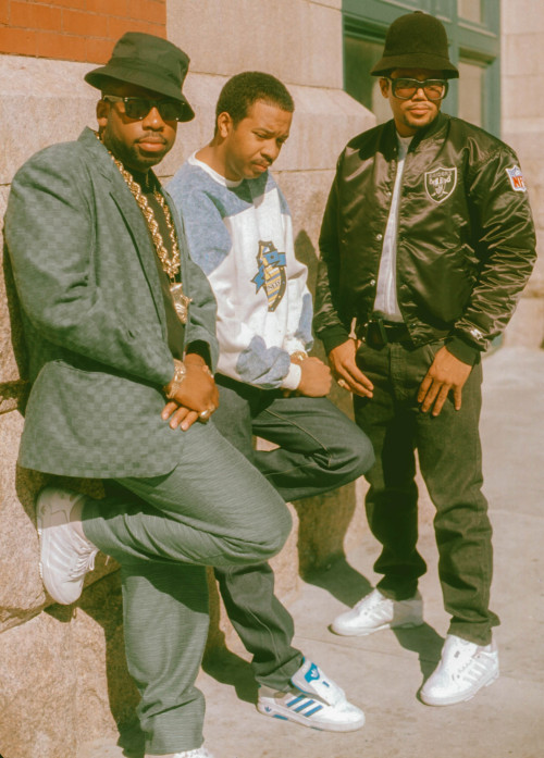 strappedarchives: Run DMC photographed by Michael Ochs while spotted in New York City, NY - Circa 19