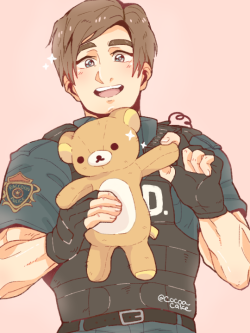 cocoacake:leon loves rilakkuma!!