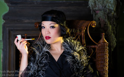 nickmannphotography:  Another photo of the beautiful Marianne Cheesecake I shot for a feature on pipe smoking for The Chap magazine- current issue out now!