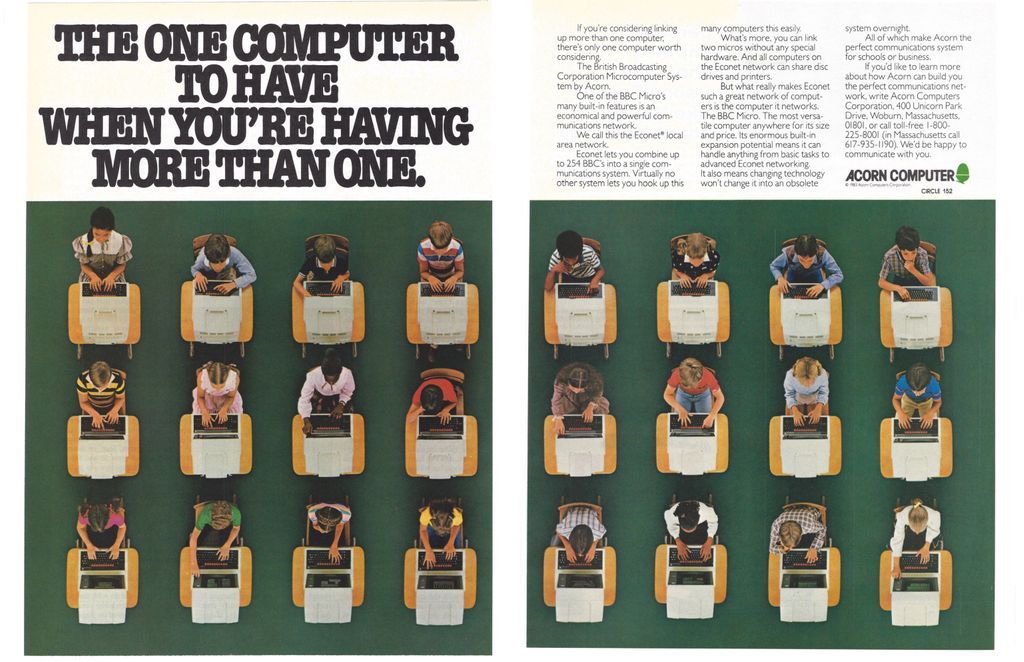 Advertisement for Acorn Computer, BBC Micro, 1984