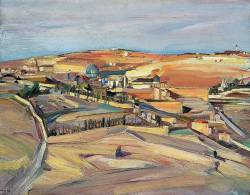 David Bomberg (Birmingham 1890 - London 1957); The Southeast Corner, Jerusalem; 1926,