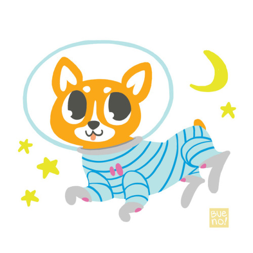 Some space age doggies! From the Little Cosmonauts line &lt;3Follow me on Facebook and Twitter @Lisa