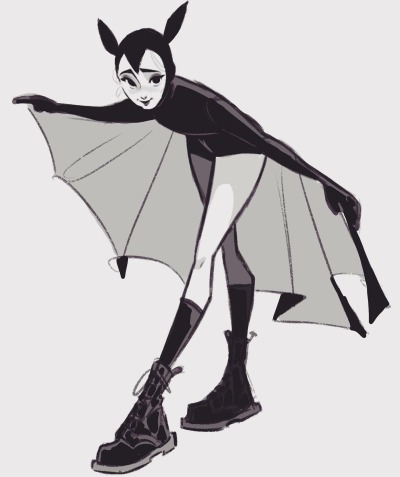 sweeney-boo:My bat lady 🖤🦇