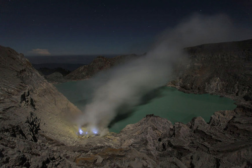 mysticplaces:Martin Rietze’s photos of the volcano Kawah Ijen in East Java, Indonesia- its sulfer-ri