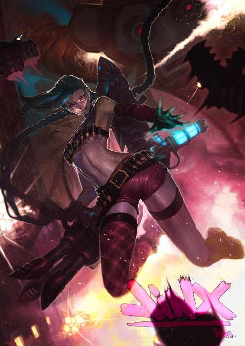 league-of-legends-sexy-girls:  Jinx