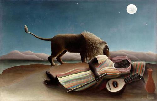 The Sleeping GypsyMedium: Oil,canvas