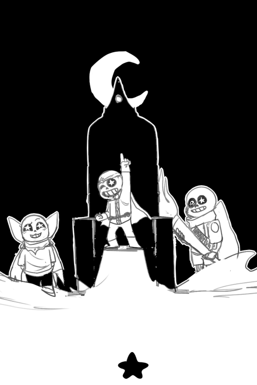 rahafwabas:just doodling error sans :  @loverofpiggieskiller sans : mecross sans : @underversesans  