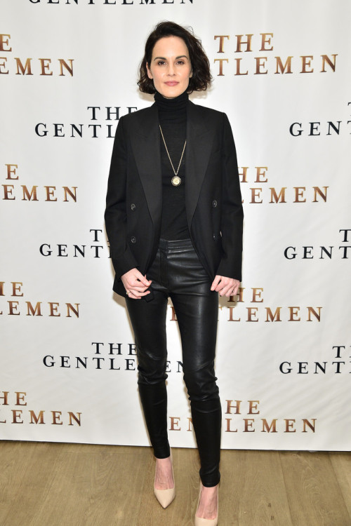 in-flagrante: Michelle Dockery attends “The Gentlemen” New York Photo Call at the Whitby
