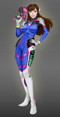 botslimart:    D.Va from Overwatchfanart the most requested in messages   psd https://gumroad.com/botslim 