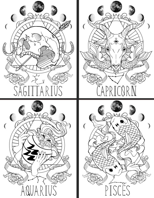 thesaltybuns: After 2.5 long years, I finally finished my zodiac line! It’s been a labor of love for