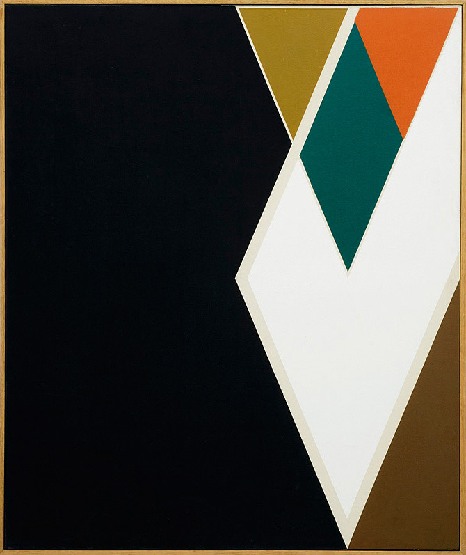 inmemoriaaeterna:  Larry Zox.  Danforth (Diamond Drill Series), 1967.  Acrylic