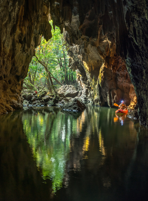 art-tension:Incredible Hidden Cave in Laoson 500pxTham Khoun Xe, more commonly known as Xe Bang Fai 