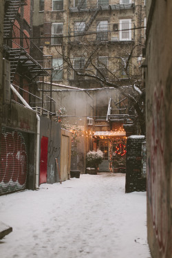 thetallestpine:  incendiaryheart:  jamesnord:  I love how the falling snow can change New York City and the people who live here.   Headed home for a holiday jaunt. Looking forward to seeing you, ‘Merica.   SOON 