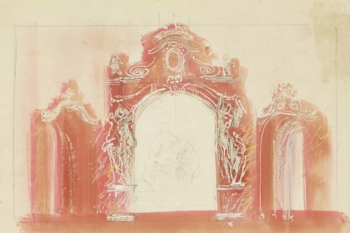 John Piper, An arch - A design for the theatre