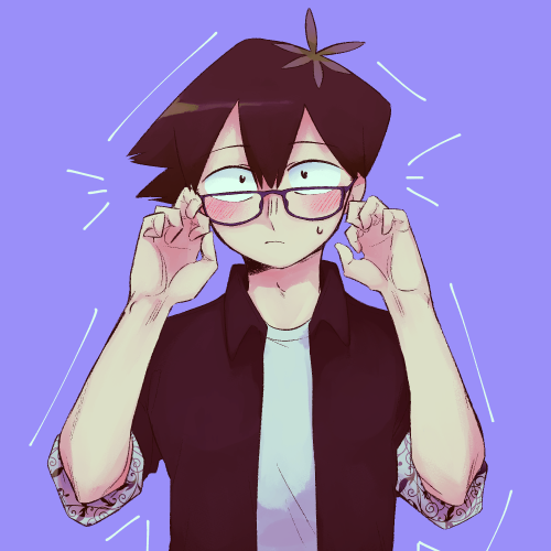 tsunesama: i just realized we havent seen him in glasses