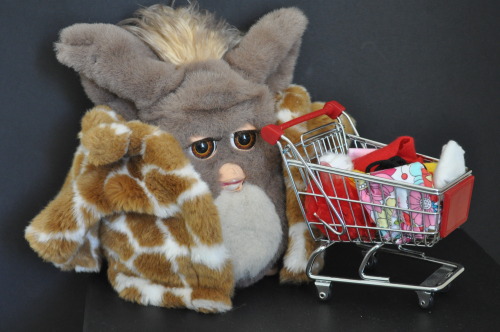 furby goes thrift shopping