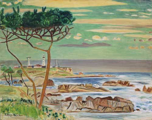 児島善三郎、【箱根】、希少な画集画、新品高級額 額装付、状態