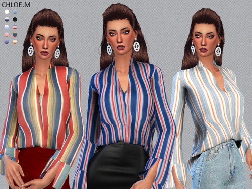 chloem-sims4: blouse for female Created for: The Sims 4 10 colorsHope you like my creations!Downloa