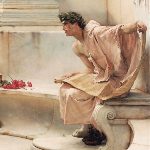 nietzssche:A Reading from Homer | Lawrence Alma-Tadema