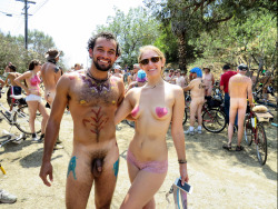 thelujanexperience:  Before the Ride @ The World Naked Bike Ride