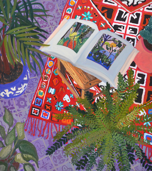 missannavaldez:Anna ValdezStudio Moments with Matisse - oil on canvas, 40 x 36 inches. 2015