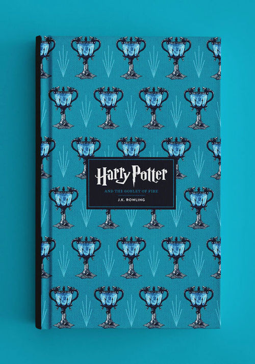 raxenne:  Happy birthday, Harry Potter!To celebrate Harry’s birthday (and my undying love for the series), I made my own covers! I created patterns (Thanks for the inspiration Scandinavia!) using a significant object from each book. I used those in