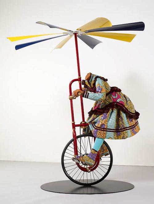 Girl on Flying Machine by Yinka Shonibare