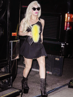 ladyxgaga:  Photos of Gaga leaving the Versus