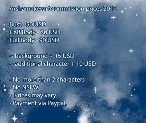 arshamakesart:Commissions!!! ~ 4 SLOTS OPEN ~ to get a commission email me at arfaise@yandex.ru ~ fu