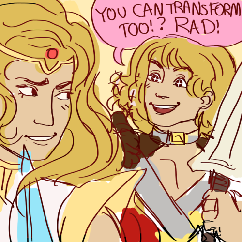 frogopera:prince adam/ he man really does not need to be in she ra 2018…..but….the idea of it is pretty funny to me