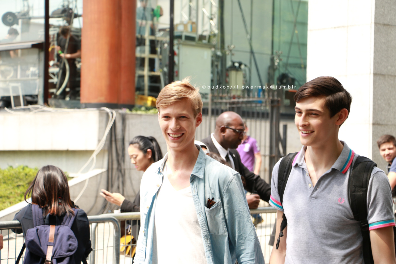 flowermak:  Sven de Vries and Rhys Pickering after Louis Vuttion SS15 in Paris CR: