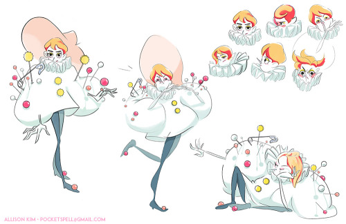 allison-kim:My pin cushion clown for my character design class this semester