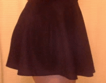 daddydoms-little-kitten:  daddydoms-little-kitten:  Have a gif of me in my cute new skirt to say thank you to my first 100 followers!  This feels like ages ago 🙈💕