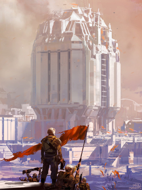 sparth:Bastille 2118. personal artwork. 2018