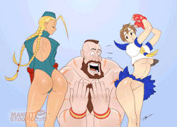 mpltoons:  Happy Zangief is Happy by IZRA See more hentai at MPLToons 
