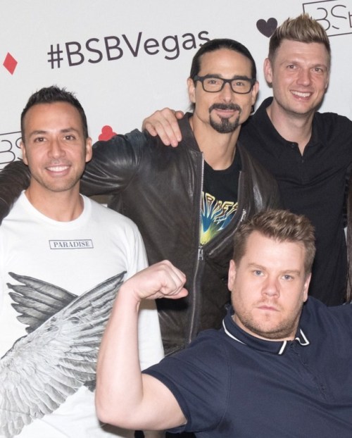 keepitmovinshawty: dontwantyouback: Backstreet Boys and James Corden You might have to start cutting