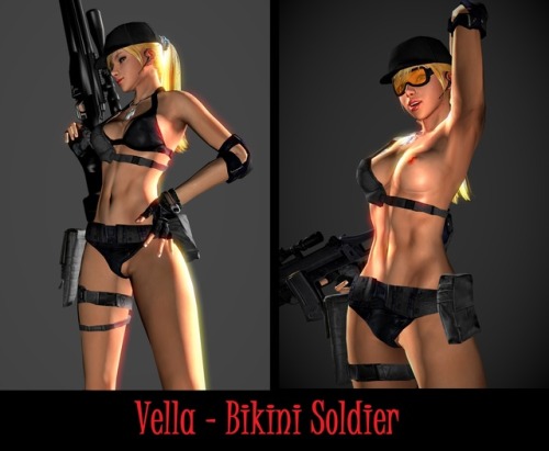 Vella - Bikini Soldier  Vella from Vindictus©devCAT Studio.Features of my model>>Read me<&l
