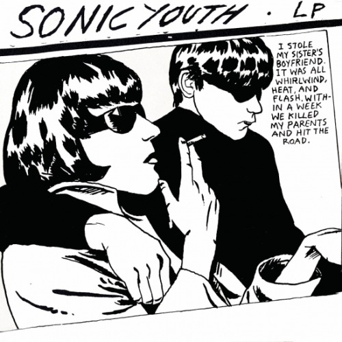 hittings:  A paparazzi photo of Angelina Jolie and Brad Pitt in the back seat of a car (2005), Raymond Pettibon’s Artwork for Sonic Youth’s album “Goo” from 1990, which is based on a paparazzi photo of David and Maureen Smith (Mr. and Mrs. Smith)